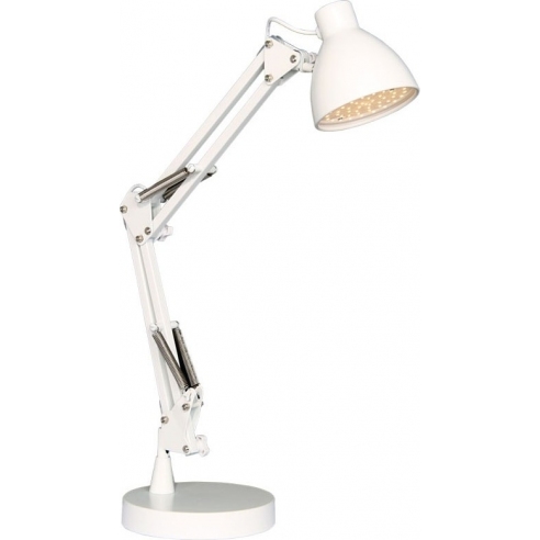 Lampa biurkowa regulowana Bronx LED biała HaloDesign | Lampa na biurko do pracy i czytania