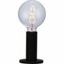 Lampa stołowa "żarówka" Elegance czarna HaloDesign | Lampa na stolik nocny, komodę i parapet