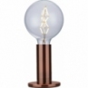 Lampa stołowa "żarówka" Elegance antyczna miedź HaloDesign | Lampa na stolik nocny, komodę i parapet
