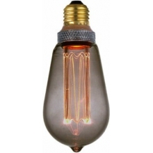 Żarówka ściemniana Colors LED Blitz Drop 6,4cm E27 5W 200lm szara HaloDesign | Żarówki ozdobne i energooszczędne