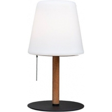 Lampa ogrodowa na stół Northern opal/drewno HaloDesign | Lampa na taras