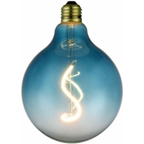 Żarówka dekoracyjna ściemniana Colors Soft LED 12,5cm E27 4W 2200K niebieska HaloDesign | Żarówki ozdobne i energooszczędne