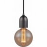 Lampa wisząca żarówka na kablu Classic czarny metaliczny HaloDesign | Lampy wiszące do salonu, kuchni i sypialni