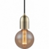 Lampa wisząca żarówka na kablu Classic mosiężna HaloDesign | Lampy wiszące do salonu, kuchni i sypialni