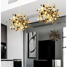 Stylowa Lampa wisząca designerska Monetti 40 złota Step Into Design do salonu i jadalni