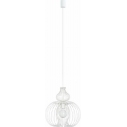 Glamour Lampa druciana wisząca Meknes 44 Biała Nowodvorski do salonu, kuchni, hotelu i restauracji.