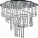 Glamour Ceiling Light with Crystals Terre 45 Silver ZumaLine