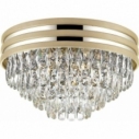 Glamour Ceiling Light with Crystals Naica 46 Gold/Silver ZumaLine