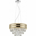 Lampa wisząca glamour z kryształkami Naica 38 złoty/srebrny ZumaLine