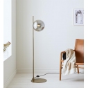 Lampa podłogowa szklana kula Dione dymiona Markslojd