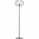 Lampa podłogowa druciana Silemia czarna Brilliant