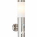 Leigh Silver Garden Wall Light with Sensor by Brilliant