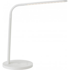 Lampa biurkowa minimalistyczna Idelle biała Brilliant