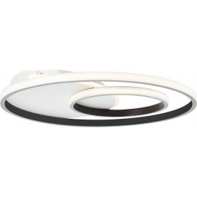 Plafon nowoczesny okrągły Merapi 50 czarny/biały Brilliant 2