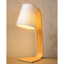 Nordic 15 white scandinavian wooden desk lamp with shade Lucide