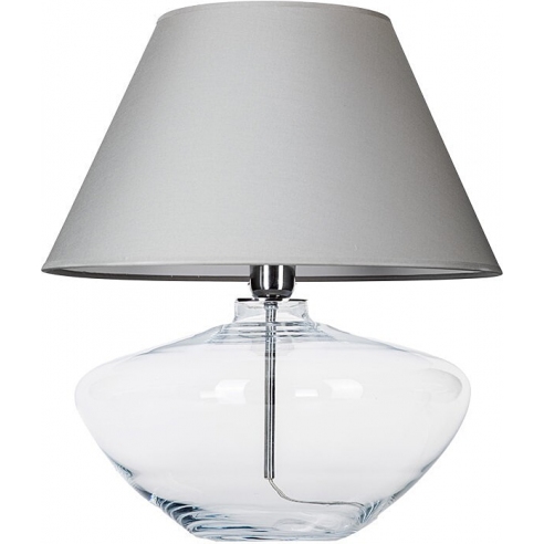 Lampa stołowa szklana Madrid Szara 4Concepts do sypialni, salonu i przedpokoju.