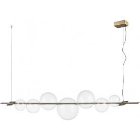 Lampa wisząca szklane kule glamour Amore 153cm LED złota Step Into Design