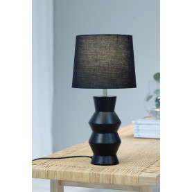 Lampa stołowa ceramiczna Sienna czarna Markslojd 2