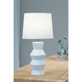 Lampa stołowa ceramiczna Sienna biała Markslojd 2