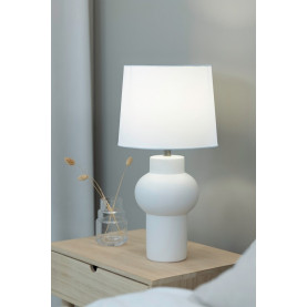 Lampa stołowa ceramiczna Shape biała Markslojd 2