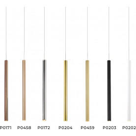 Lampa wisząca tuba Organic LED 2,5 miedź szczotkowana MaxLight 2