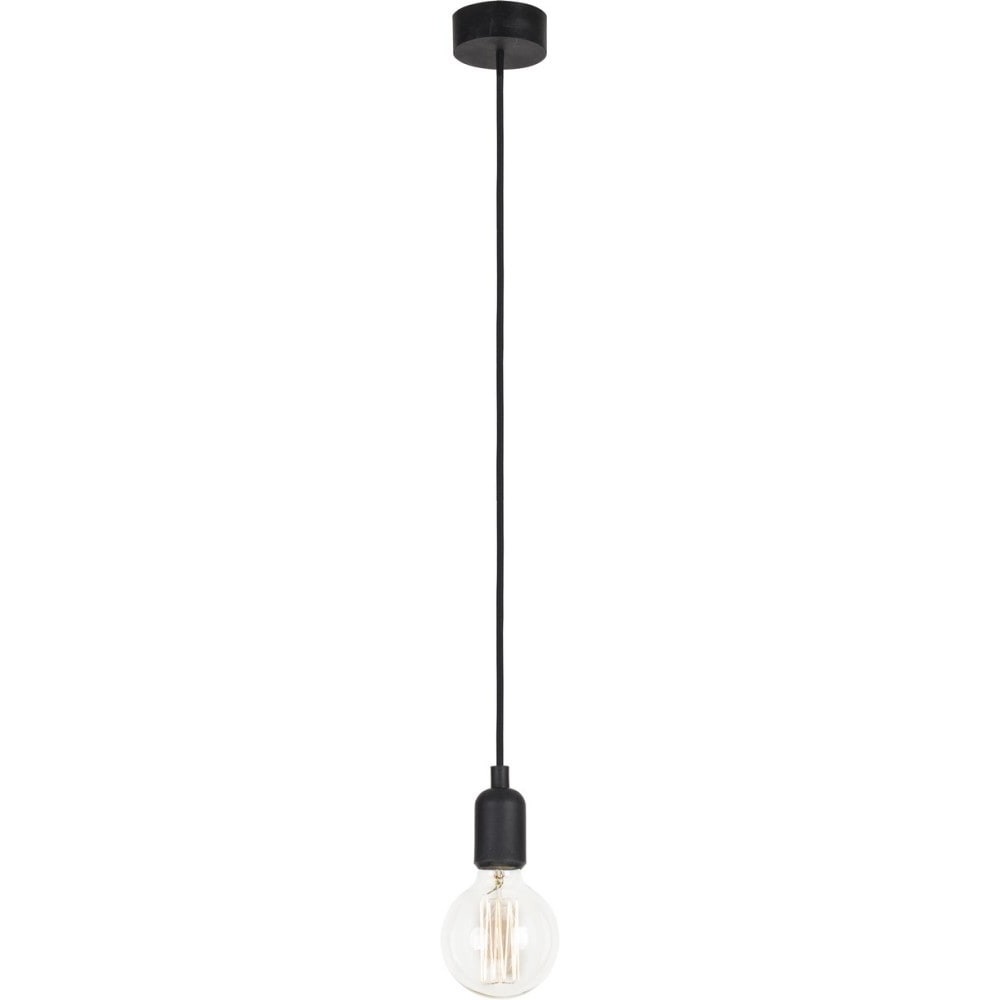 Dekoracyjna Lampa wisząca "żarówka" na kablu Silicone Czarna Nowodvorski do salonu, sypialni i poczekalni.