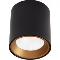 Tub Round LED black spotlight Maxlight