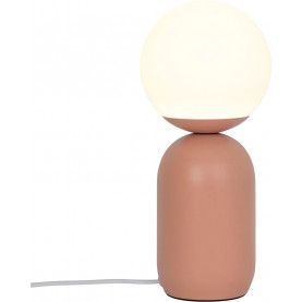 Lampa stołowa szklana kula Notti terracotta Nordlux