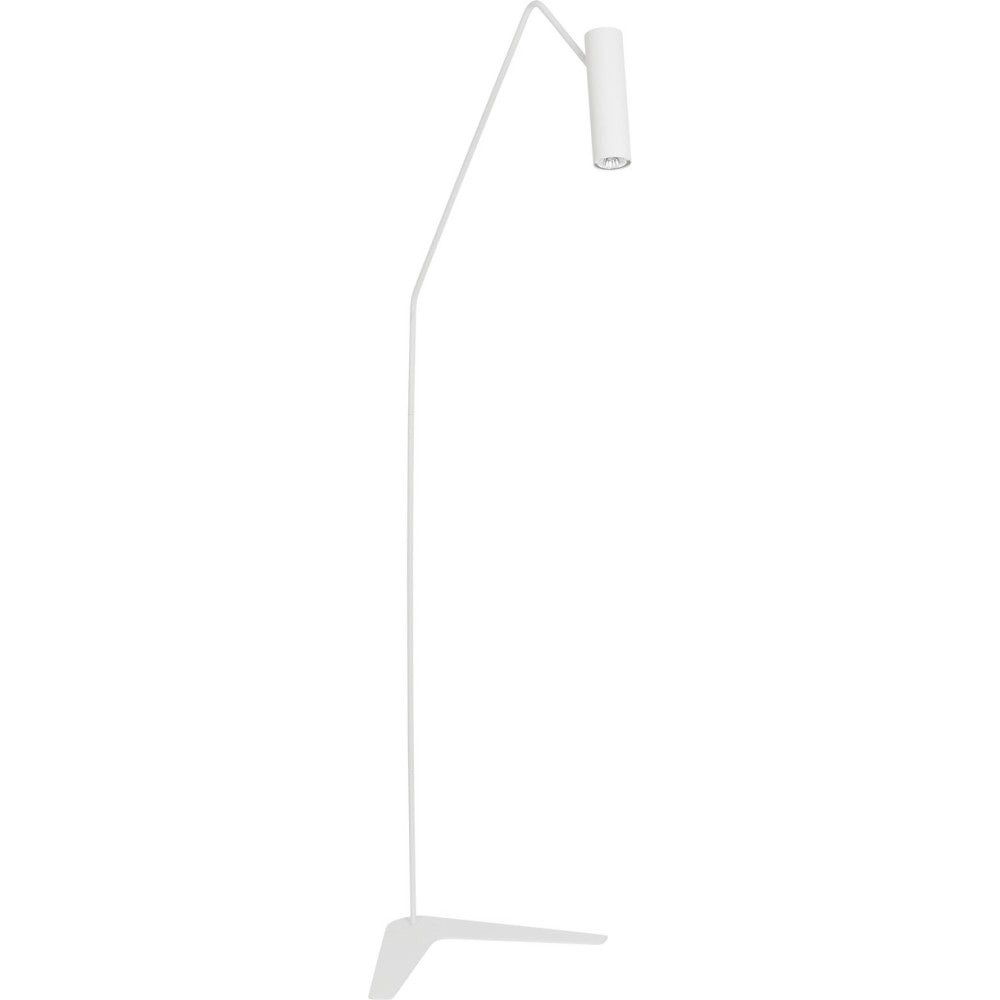 Lampa podłogowa tuba minimalistyczna Eye Super Biała Nowodvorski do salonu, sypialni i gabinetu.
