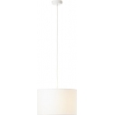 Lampa wisząca z abażurem Esher 38cm biała Brilliant