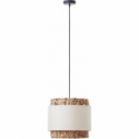 Lampa wisząca boho z abażurem Waterlilly 35cm beżowa Brilliant