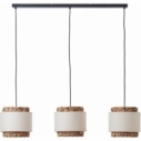 Lampa wisząca boho na listwie Waterlilly III beżowa Brilliant
