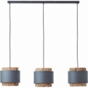 Lampa wisząca boho na listwie Waterlilly III szara Brilliant
