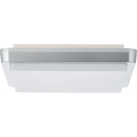 Plafon łazienkowy kwadratowy Devora square LED 28cm srebrny Brilliant