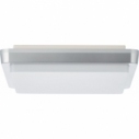 Plafon łazienkowy kwadratowy Devora square LED 28cm srebrny Brilliant