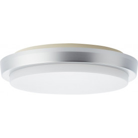 Plafon łazienkowy okrągły Devora round LED 28cm srebrny Brilliant