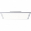 Plafon kwadratowy z pilotem sterowania Flat LED 39,5cm srebrny Brilliant