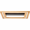 Plafon nowoczesny z drewnem Rhea LED 45cm Brilliant