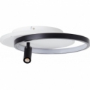 Plafon nowoczesny z reflektorkiem Eunomia LED 35cm czarny/biały Brilliant