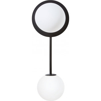 Furiko A white&black designer wall lamp with 2 glass balls Ummo