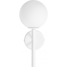 Kop A white designer wall lamp glass ball Ummo