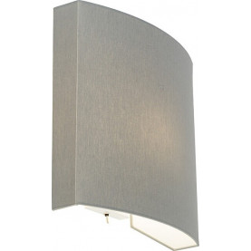 Borde grey wall lamp with shade and switch Nowodvorski 2