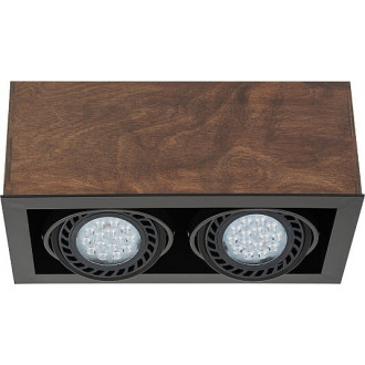 Lampa spot drewniana Box II 35x19cm...