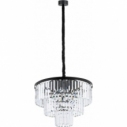 Lampa wisząca kryształowa glamour Cristal 56cm przezroczysty/czarny Nowodvorski