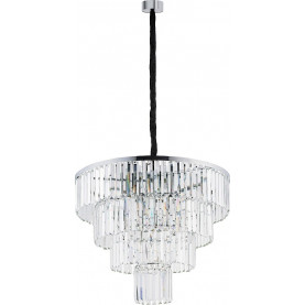 Lampa wisząca kryształowa glamour Cristal 71cm przezroczysty/srebrny Nowodvorski