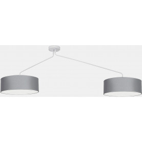 Falcon II grey semi flush ceiling lamp with shades Nowodvorski