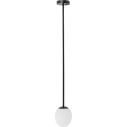 Ice Egg white&black glass ceiling lamp bathroom sphere Nowodvorski