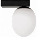 Ice Egg white&black bathroom ceiling lamp glass sphere Nowodvorski