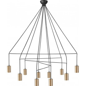 Imbria X brass minimalist semi flush ceiling lamp Nowodvorski