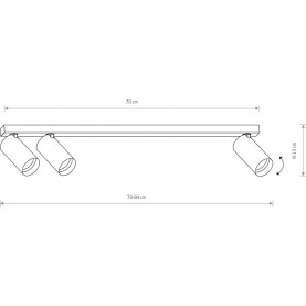 Mono III white ceiling spotlight Nowodvorski 2